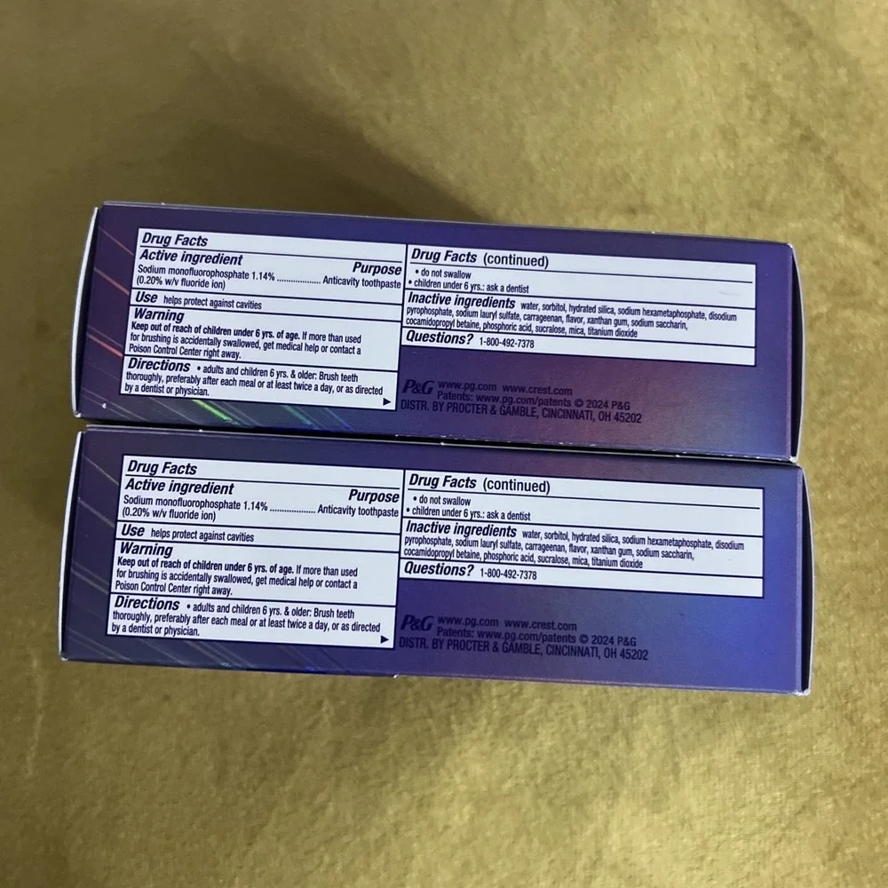 Crest 3D White Brilliance Deep Stain Remover Toothpaste Dazzling Mint 2.1oz 2pk